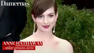 Anne Hathaway  7 looks på röda mattan [upl. by Laemsi]