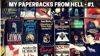 MY PAPERBACKS FROM HELL Part 1  Vintage 70s and 80s Horror Paperbacks inc AMITYVILLE [upl. by Rudich]