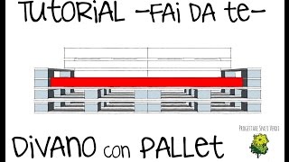 ARREDARE CON I PALLET COME COSTRUIRE UN DIVANO CON BANCALI IN LEGNO PROGETTO GIARDINO FAI DA TE [upl. by Aleekat794]