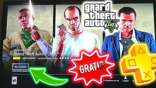 COMO TENER GTA 5 GRATIS EN PS4 Y PS5  PLAYSTATION PLUS ✅ [upl. by Killion]