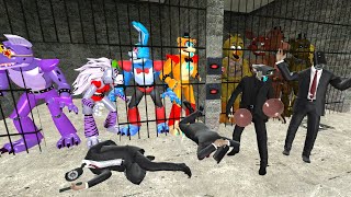 I Escaped new MEGA Deadly PRISON Experiments FREDDYS VS ALL BONNIES VS ALL CHICAS VS ALL FOXYS [upl. by Homans193]