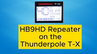 HB9HD Repeater on the Thunderpole TX cbradio [upl. by Ahterahs760]