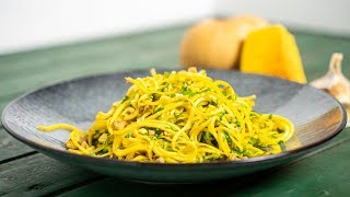 KürbisSpaghetti Rezept  Low Carb  Der Bio Koch [upl. by Jamesy]