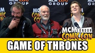 GAME OF THRONES Eugene Simon Ian McElhinney amp Ian Beattie Interviews [upl. by Ellenej]