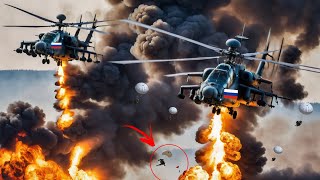 todayUkrainian missile defense system shot down 9 Russian Ka52 and 10 mi26 helicopters 6 escaped [upl. by Ariek433]