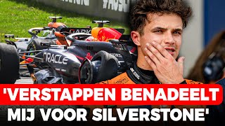 Norris doet opmerkelijke onthulling Verstappen benadeelt mij ook voor Silverstone  GPFans News [upl. by Argent]