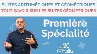 Tout savoir sur les suites géométriques  Première Spécialité Maths [upl. by Harding]