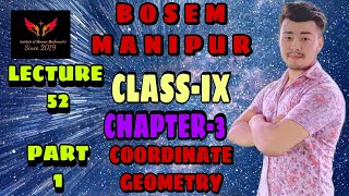 BOSEMCLASS IX MATHEMATICS CHAPTER 3COORDINATE GEOMETRYMANIPUR BOARD [upl. by Nogem]