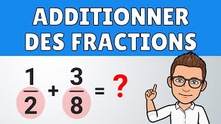 Additionner des fractions ✅ exemples faciles  Maths [upl. by Brownson]