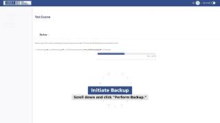 How to Backup and Restore Course Data on iqraLMS [upl. by Ardnuhsed]