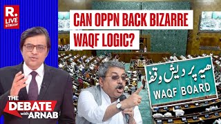 Debate With Arnab LIVE TMC Leader Says If Muslims Offer Namaz Land Becomes WAQF [upl. by Vargas]