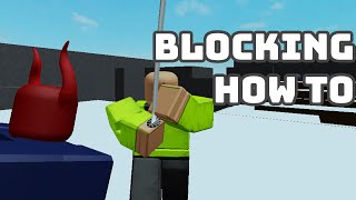 How to Create BLOCKING in Roblox Studio [upl. by Acirretahs]