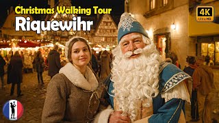 🇫🇷 RIQUEWIHR  The Magic of Christmas Alsace France Complete Walking Tour 4K60fps [upl. by Ateekan]