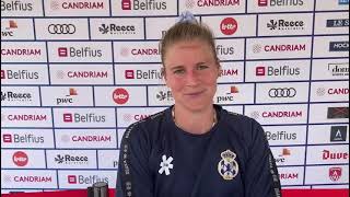 Interview with Alix Gerniers from Gantoise Dames 1  Belgium Hockey Finals 2021 [upl. by Pryor322]