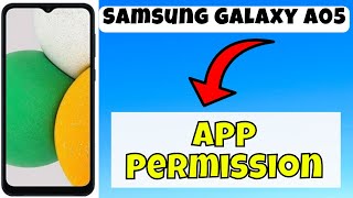 App Permission Samsung Galaxy A05  How to change app permissions  App permissions settings [upl. by Brader]