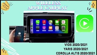 TUTORIAL WIRELESS APPLE CARPLAY TOYOTA COROLLA ALTIS 2021 [upl. by Ohnuj341]