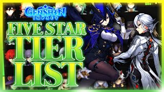 Ranking EVERY 5 Star Character in Genshin Impact 2024 [upl. by Bullen995]