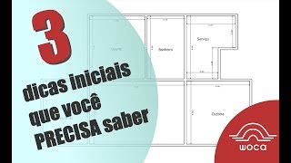 3 dicas para desenhar a planta baixa no Woca [upl. by Dearborn273]