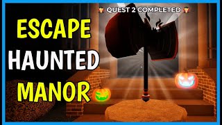 MM2 AIM TRAINER ESCAPE HAUNTED MANOR  VAMPIRE HAMMER HALLOWEEN Quest 2024  Roblox [upl. by Undry]