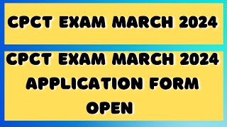 CPCT MARCH EXAM  CPCT EXAM DATE  MARCH CPCT  CPCT MARCH 2024  CPCT 2024  MARCH CPCT  CPCT [upl. by Rella]