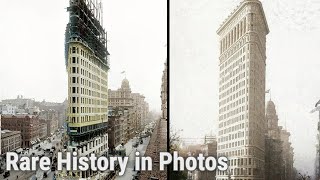 Unseen Photos Flatiron Building Construction 1902  Rare History in Photos [upl. by Hurlow]