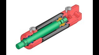 Гидроцилиндр  устройство и принцип работы [upl. by Eniretak]