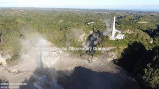 Dramatic video shows collapse of Arecibo Observatory in Puerto Rico [upl. by Kimitri]