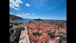 Sulle mura antiche di Dubrovnik in Croazia teatro delle scene più belle del Trono di Spade [upl. by Atteuqram172]