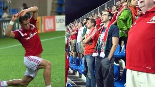 Gareth Bale  Welsh Fans Singing In Andorra 2014 [upl. by Nimad]