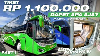 HARGA SEGINI BISA FULLSEAT KOK BISA ⁉️ Trip Jakarta  Banyuwangi with Pandawa 87 Sleeper PART 1 [upl. by Alyssa]