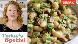 Creamy Gnocchi with Mushrooms is the Perfect Weeknight Meatless Comfort Food  Todays Special [upl. by Lodi]