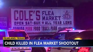 Child killed in Texas flea market shootout [upl. by Garrik]