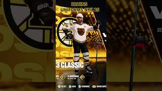 All Boston Bruins uniforms NHL 25 nhl25 shorts nhl bostonbruins [upl. by Gnehc739]