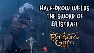 Baldurs Gate 3 Patch 7 HalfDrow Hero wields the Sword of Eilistraee [upl. by Affer]