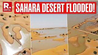 Rare Deluge Leaves Sahara Desert Flooded In Morocco Receives Most Rainfall In 30 Years [upl. by Bramwell]