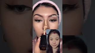 Wow😱super nose contor facemakeup hack viral trending makeuptutorial beauty subscribe like [upl. by Brest]