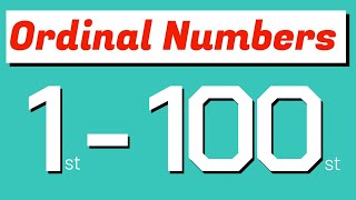 1 to 100 Ordinal Numbers  Ordinal Numbers 1 to 100 in words  ordinal numbers 1100 in english [upl. by Liliane]