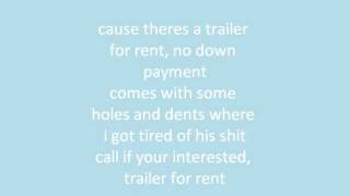 Pistol Annies quotTrailor for rentquot lyrics [upl. by Enovi894]