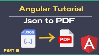 From JSON to PDF Angular 16 jsPDF Tutorial for Web Developers [upl. by Xirdnek705]