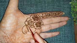 stylish mehndi front hand ♥️ [upl. by Crosse139]