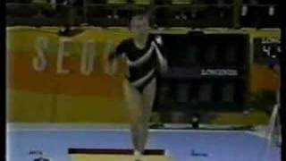 Boriana Stoyanova  1988 Olympics EF  Vault 1 [upl. by Dlabihcra]