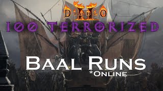 100 Terrorized Baal Runs  231MF Javazon  D2R [upl. by Buhler]