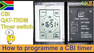 How to program and set timings for the CBI QATTRDM relay time switch [upl. by Hayarahs]