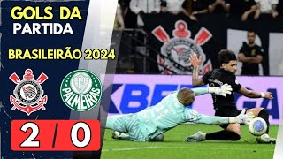 Gols de Corinthians x Palmeiras  Brasileirão 2024 [upl. by Yeslaehc903]