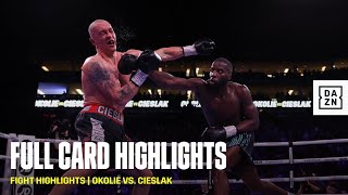 FULL CARD HIGHLIGHTS  Lawrence Okolie vs Michal Cieslak [upl. by Akehsay]