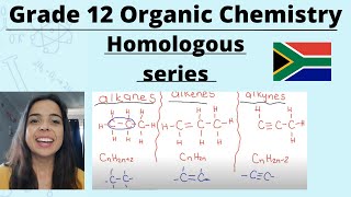 Grade 12 Organic Chemistry Homologous series part 1 [upl. by Aisatna]