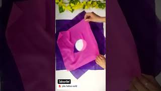 cutting✂ tips for new design handkerchiefrumal cuthanky cut skirt shorts viral skirt cutting [upl. by Joris653]