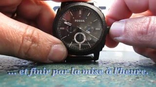 Comment changer un verre de montre FOSSIL par Doc watch [upl. by Idolem306]