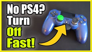 How to Turn off PS4 Controller without PS4 Console Best Method [upl. by Harifaz]