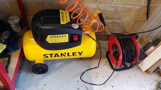 £99 Stanley Air Compressor 24L QUICK Demo [upl. by Lahcear]